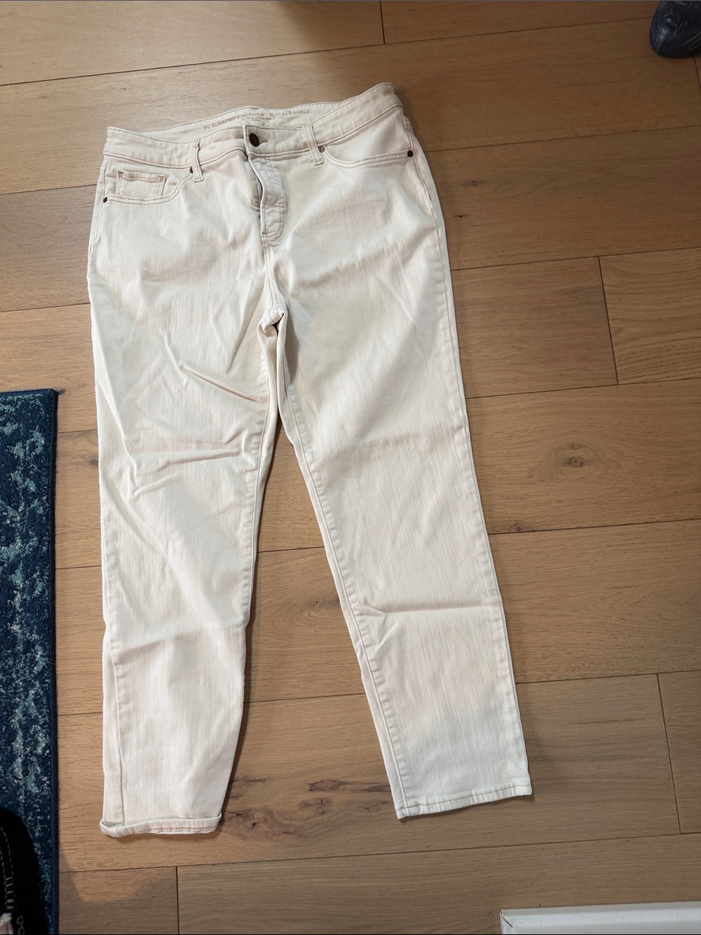 Chico's Light Cream Straight-Leg Women's Jeans
